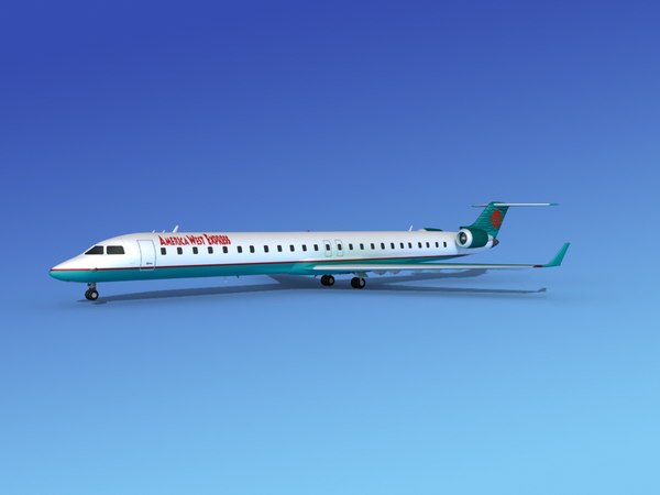 bombardier crj10003d模型