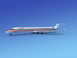 crj1000 bombardier airlines 3d model