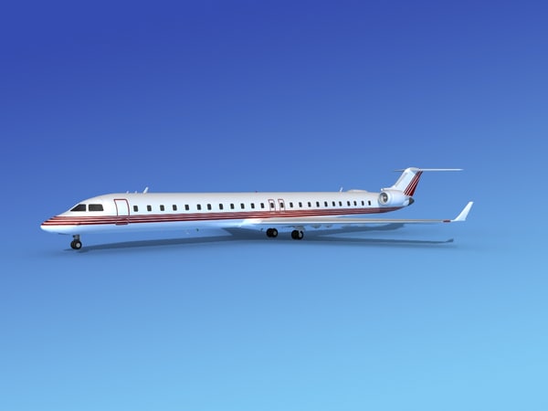 bombardier crj10003d模型