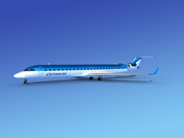bombardier crj10003d模型