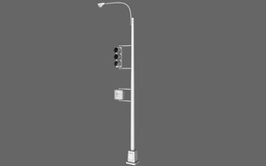 traffic light lamp 3d model