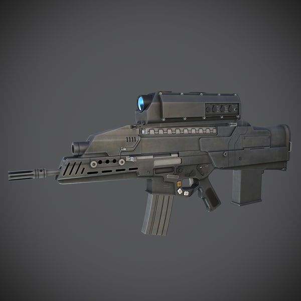 3D Xm29 Oicw Rifle Model