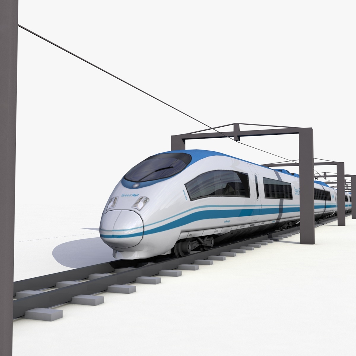 speed train - 3d model