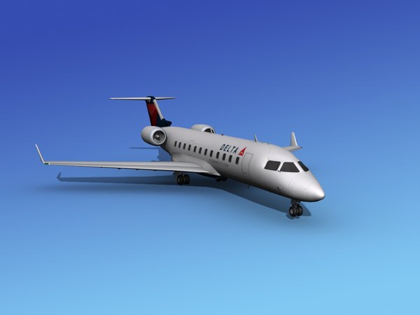 3d model bombardier crj200 canadair