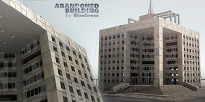 3d abandoned building model