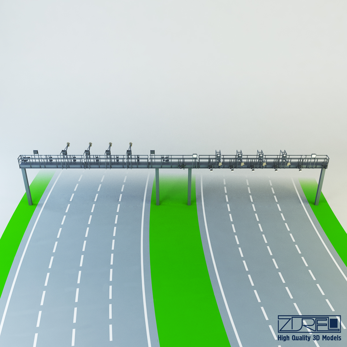 3d multi lane flow