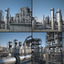 3d model industrial refinery port