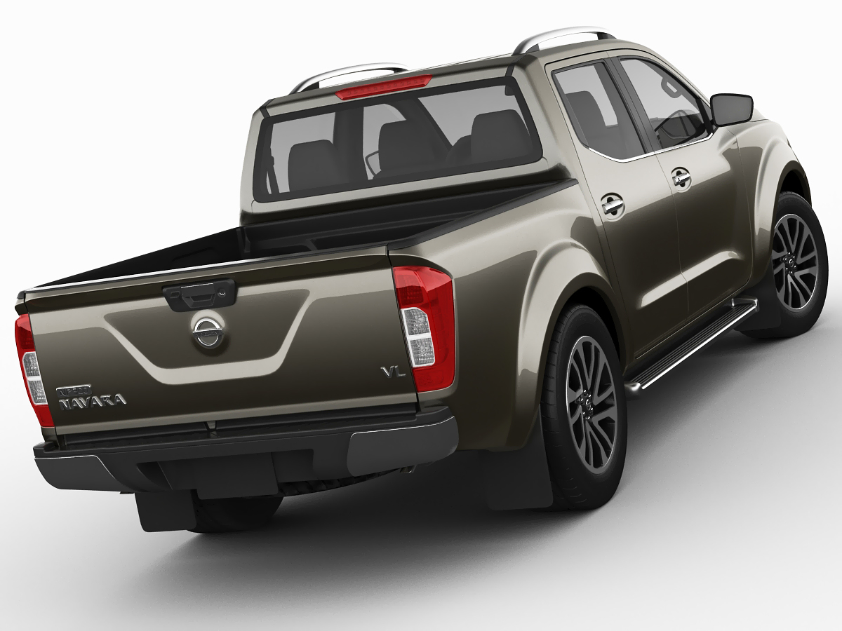 nissan navara frontier 3d model