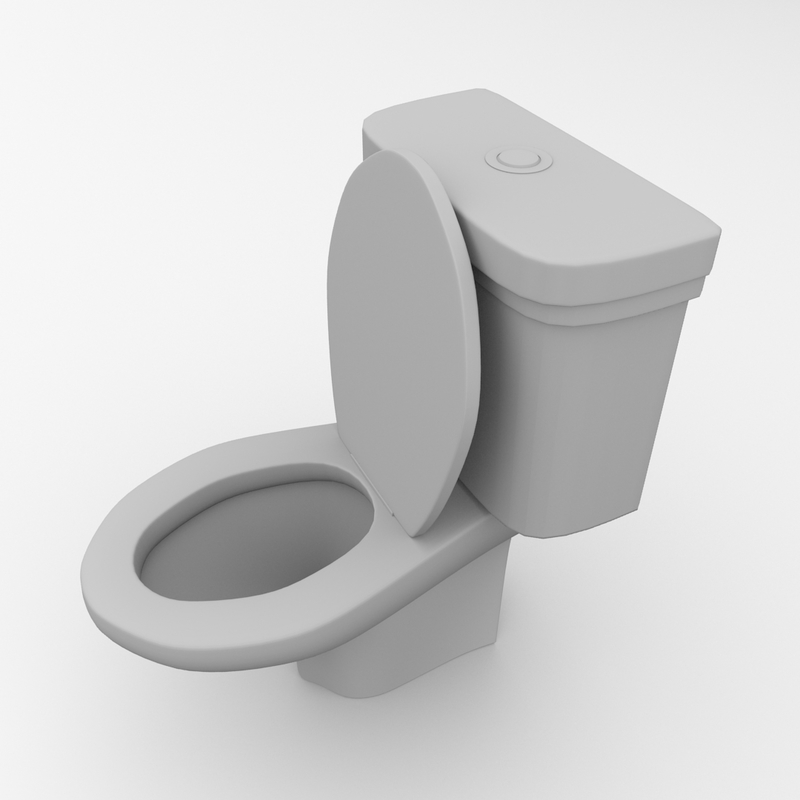 3d toilet