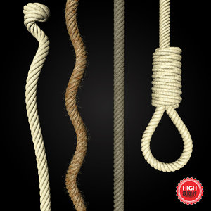 ropes cords 3d obj