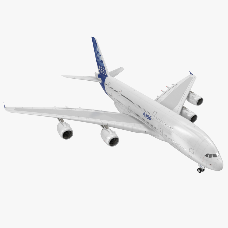 3d 3ds jet airliner airbus a380