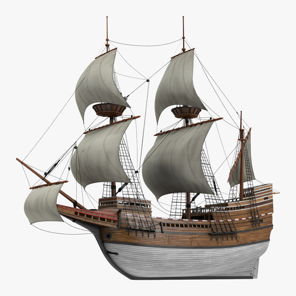 Sailing Ship Mayflower 3d Model