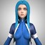 action girl character expressions 3d max