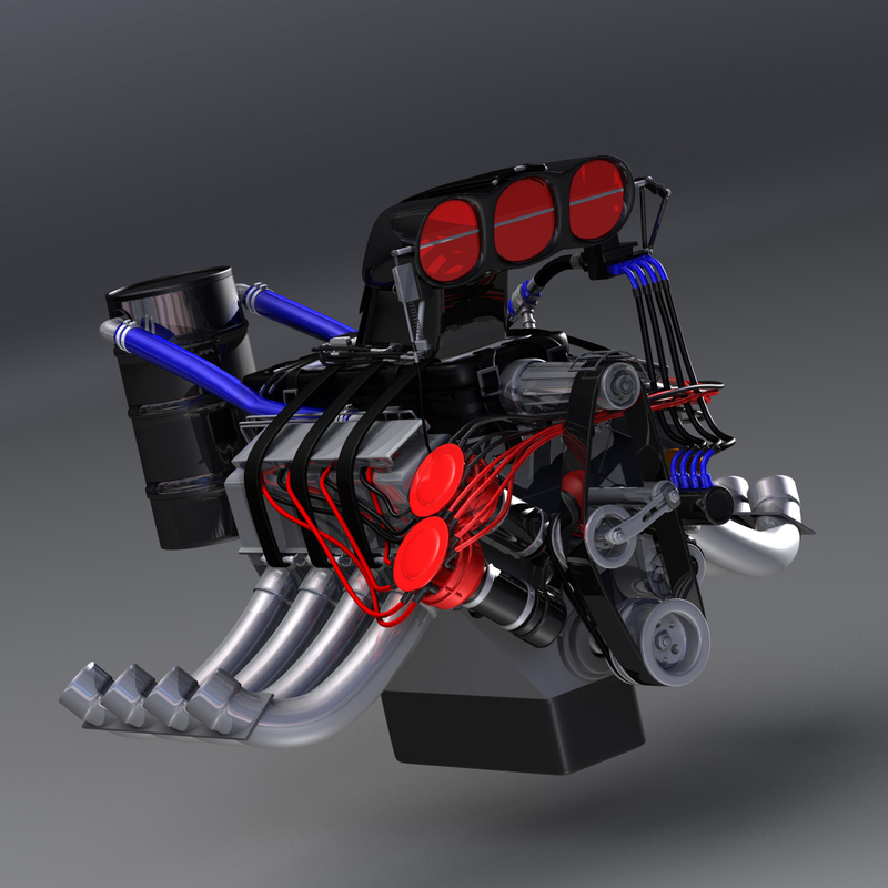 ma engine fuel dragster