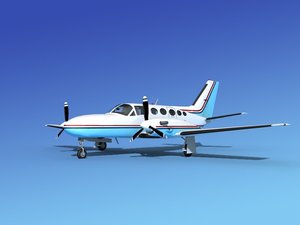 3d model of scale cessna 425 conquest