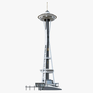 3d tower space needle