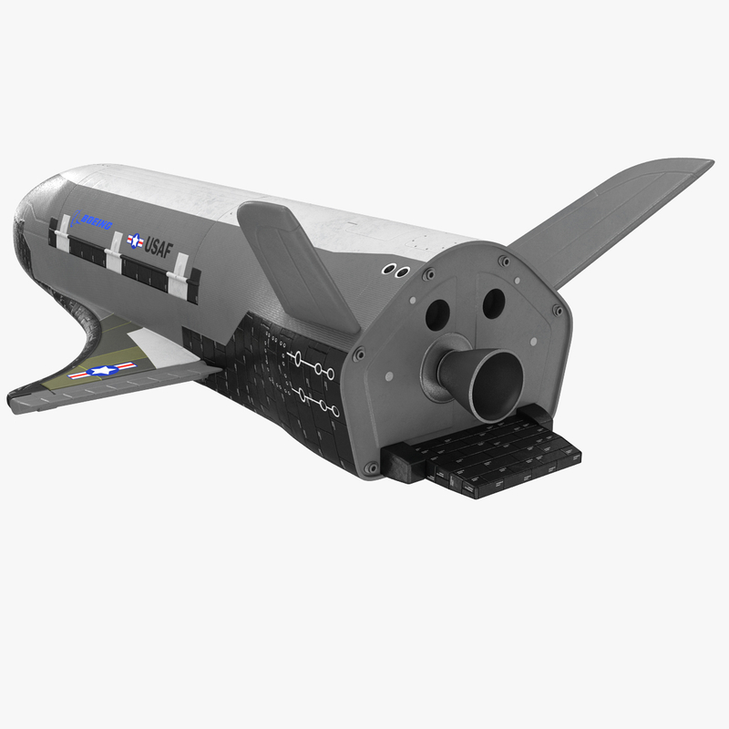 3d unmanned spacecraft boeing x37 model