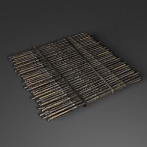 3d bamboo stick floor mat