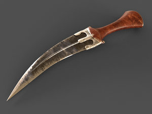 3d jambiya knife