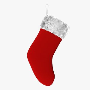 3d christmas sock model