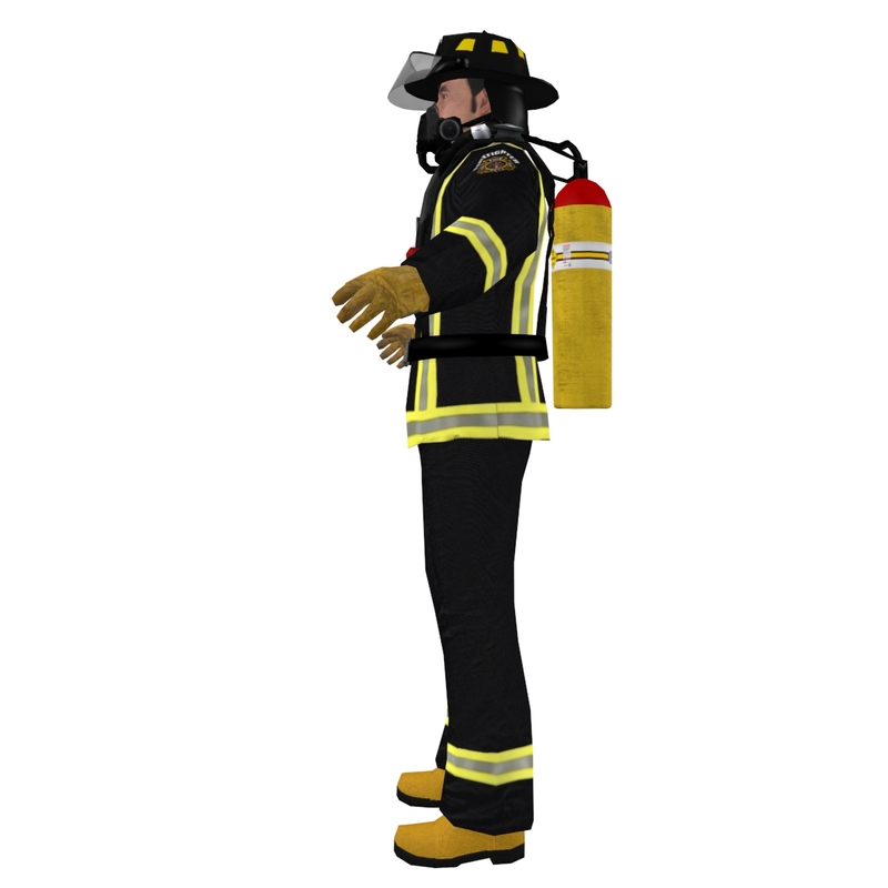 3d fireman ready