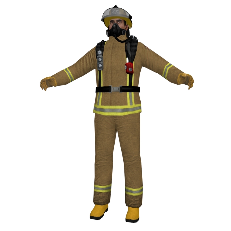 3d fireman ready