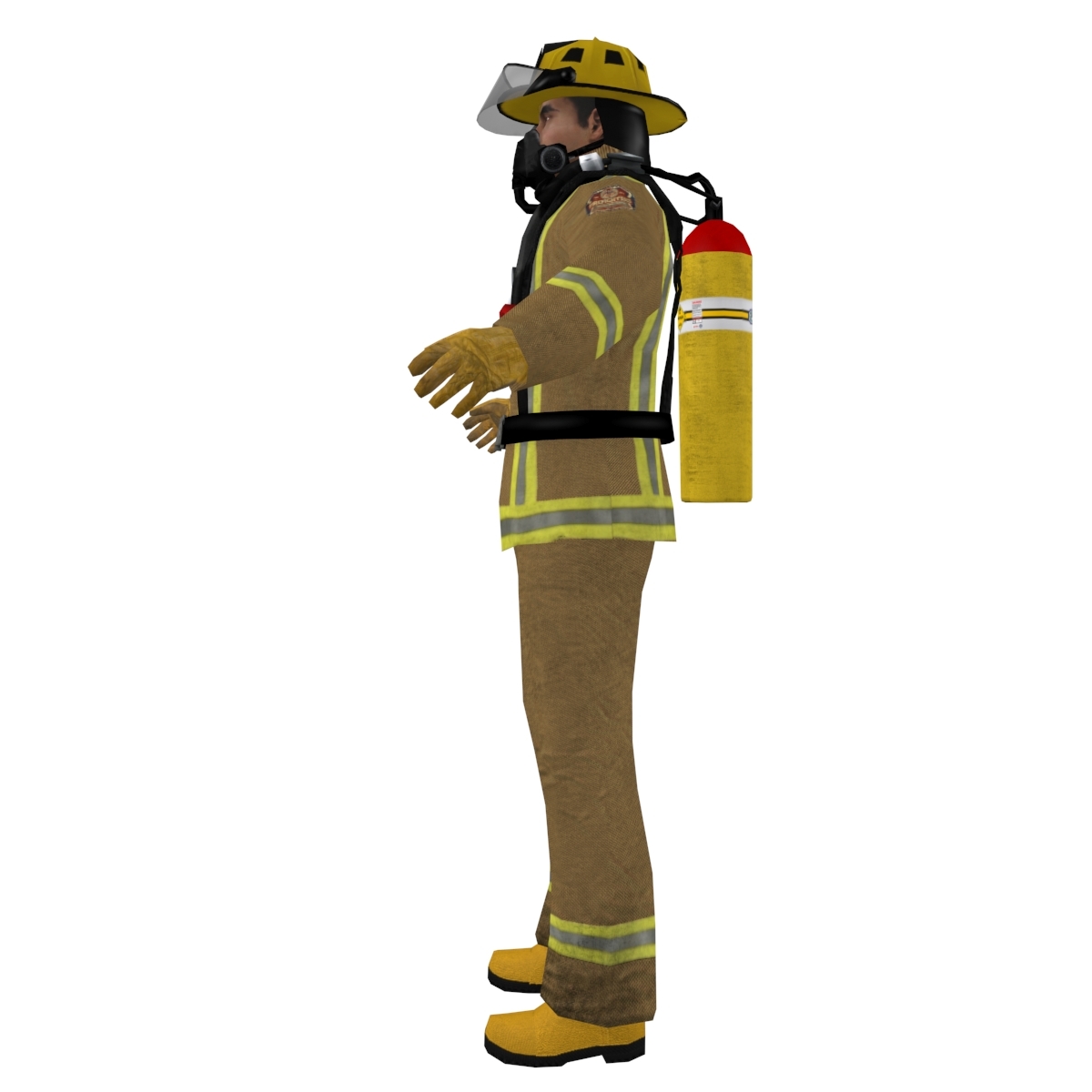 3d fireman ready