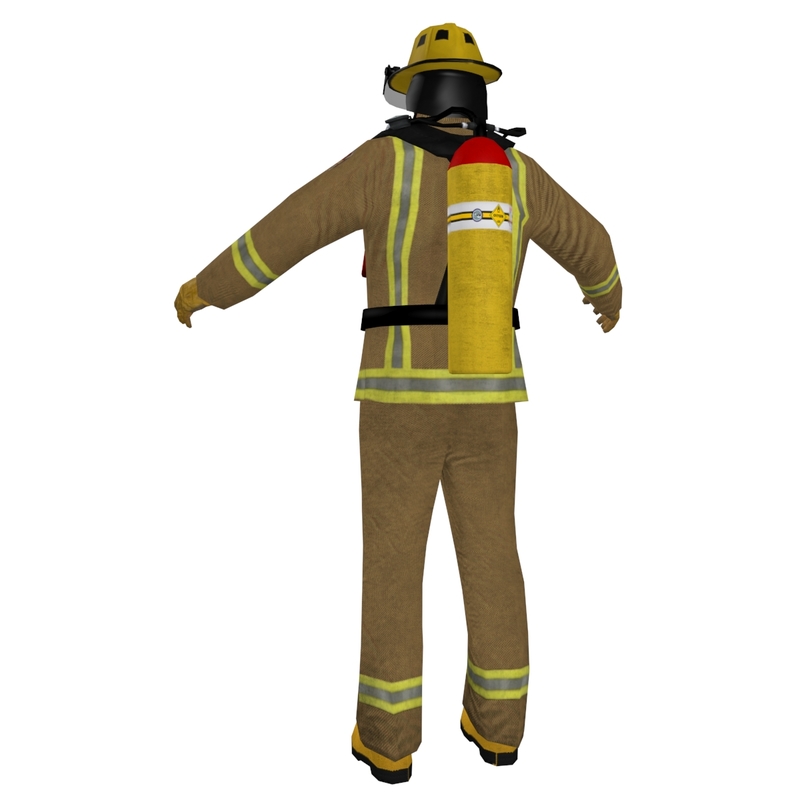 3d fireman ready