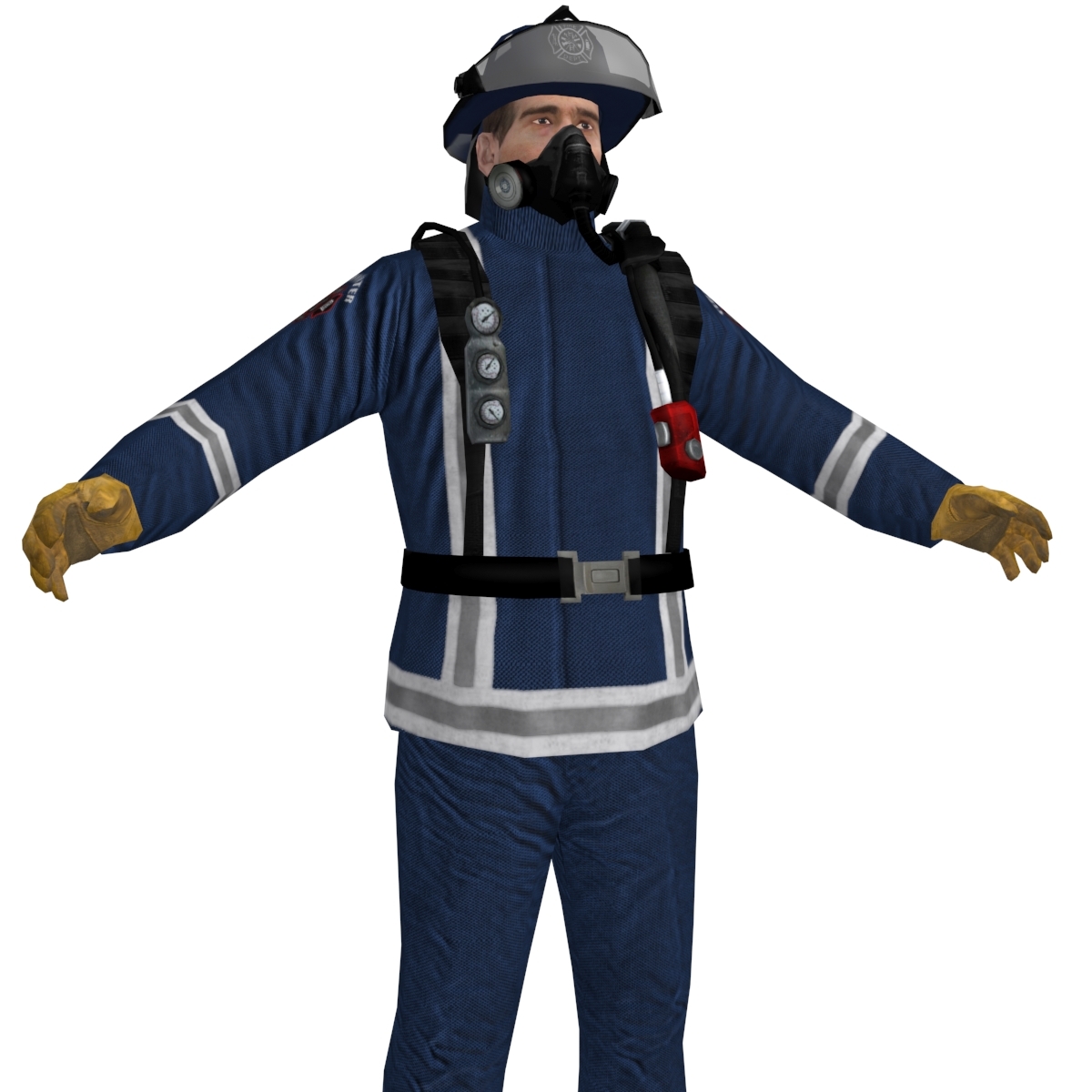 3d fireman ready