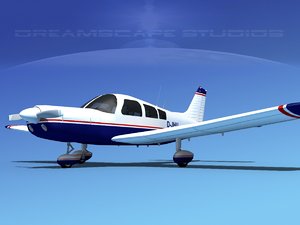 propeller piper pa-28 pa-28-235 3d lwo