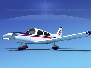 propeller piper pa-28 pa-28-235 3d model