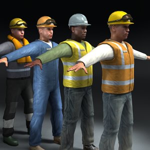 workmen workers 3ds