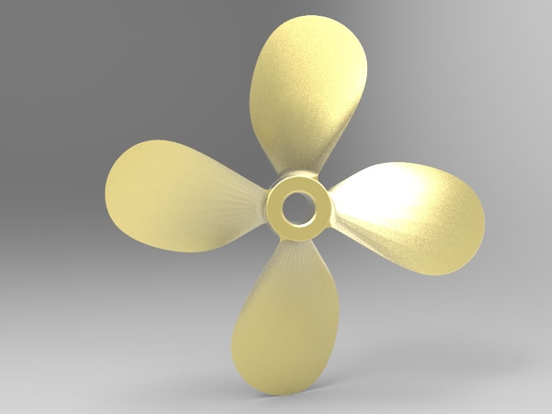 3d propeller prop model