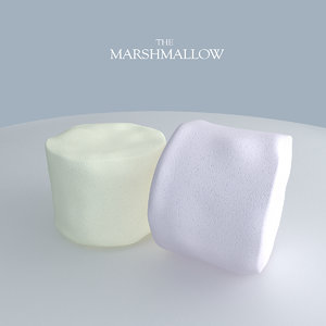 marshmallow candy 3d model