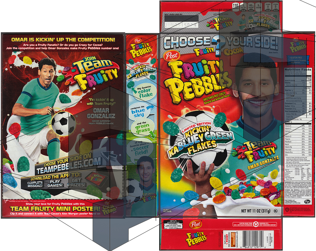 3ds max fruity pebbles cereal box