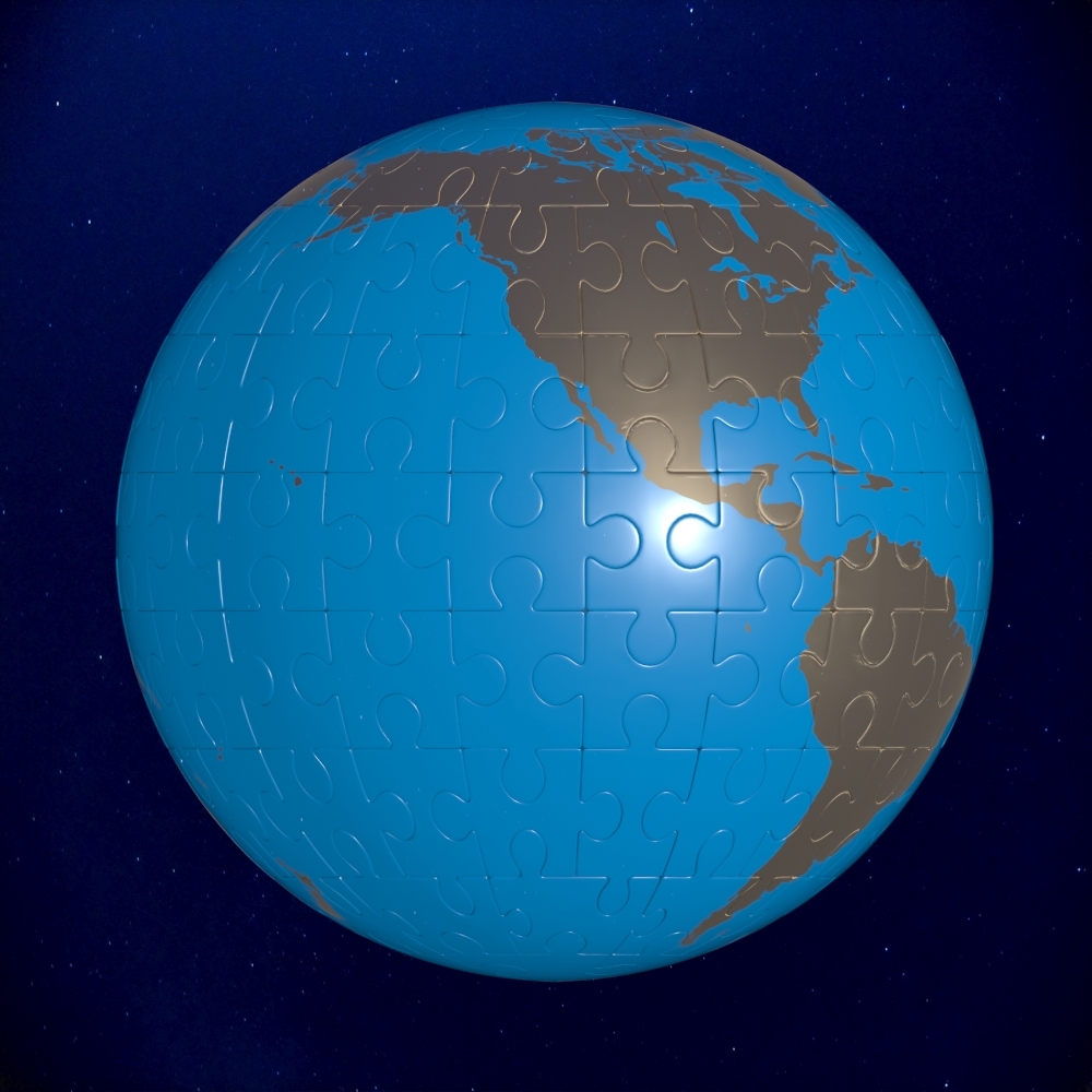 puzzle earth globe max