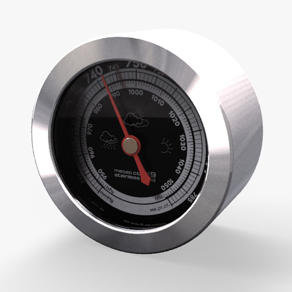 3d model barometer rst meteo ctrl