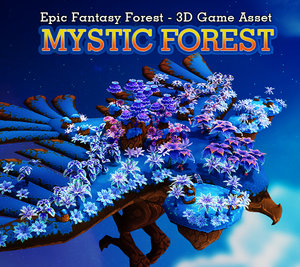 fantasy forest mystic 3d model