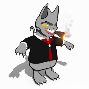 3d model cigar cat business