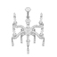 3d baroque chandelier