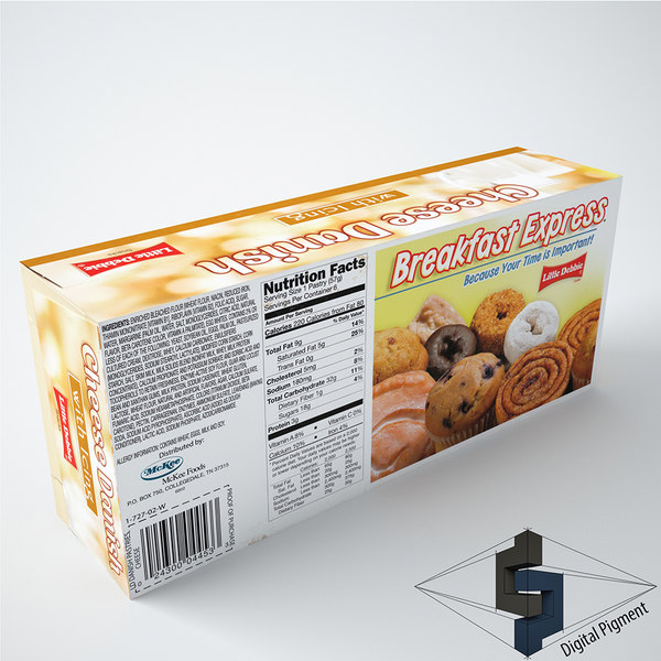 little debbie cheese danish 3d model