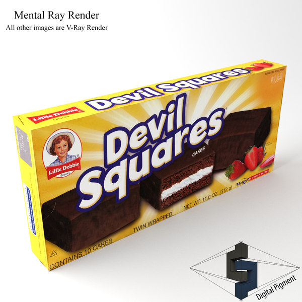 3dsmax little debbie devil squares