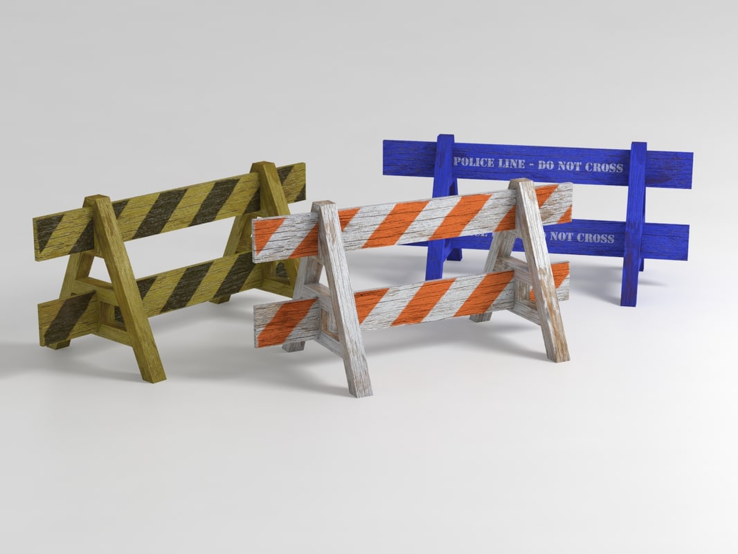 max 3 wooden barriers weathered