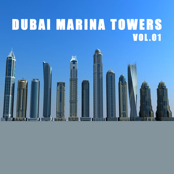 dubai marina towers vol 3d 3ds