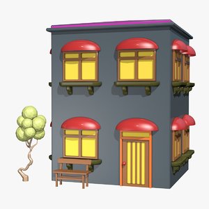3d model cartoon house