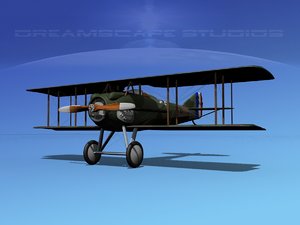 spad xiii xii fighters 3d max