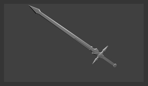 3d kirito s sword model