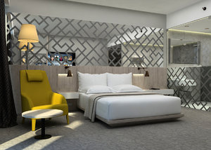 hotel room 3d model