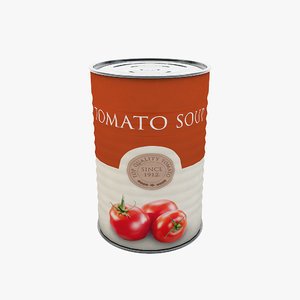 food - tomato soup 3d max