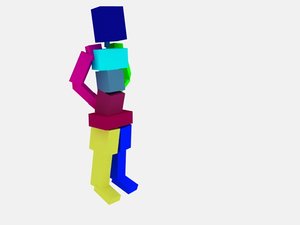 Stands firmly animation cat